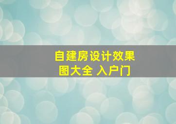 自建房设计效果图大全 入户门